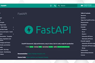 develop high performance rest API using fastapi and python