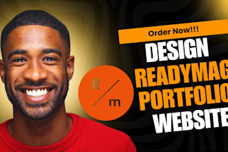 design a modern readymag portfolio website readymag landing page