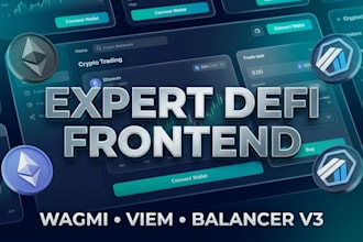 develop a fullstack defi dapp with web3 integration