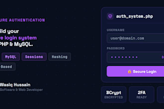 a secure PHP mysql login and registration system