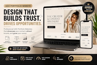portfolio website canva website design ugc portfolio canva portfolio