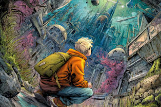 comic book illustration with comic book illustrator