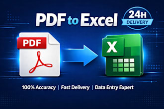 convert PDF to excel