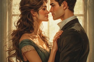 draw a beautiful couple portrait