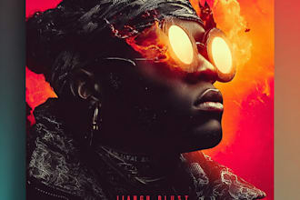 design elegant album cover or single cover artwork