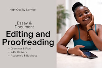 proofread and edit your essay, article, or document fast