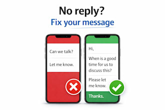 rewrite your business email to be clear and professional