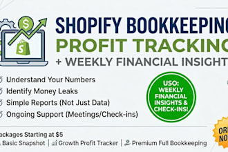 do your shopify store book keeping