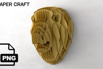 design papercraft or laser cut templates from your 3d idea
