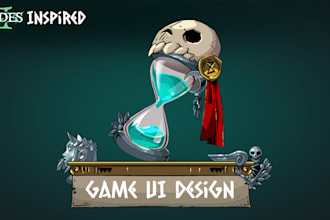 create UI assets, game interface and hud
