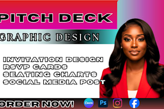 luxury pitch deck presentation, website banner, brochure, logo, flyers, cards