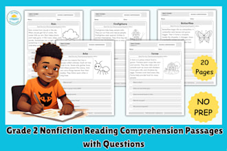 create custom nonfiction reading comprehension worksheets for students