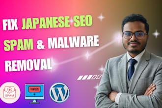 fix japanese SEO spam removal, fix hacked wordpress and malware