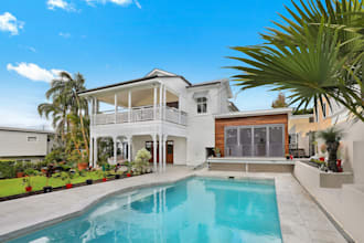 retouch hdr blending and flambient real estate photo editing