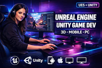 develop unreal engine, 3d game, game development, unity game, mobile game
