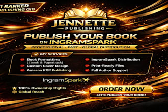 help you self publish your book on amazon kdp and ingramspark