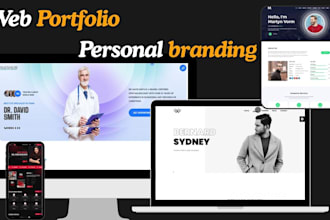 build a modern web portfolio for personal branding website