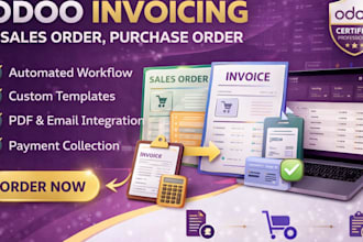design and customize your odoo invoice sales order purchase order and business