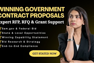 write winning government contract proposal, rfp, capability statement