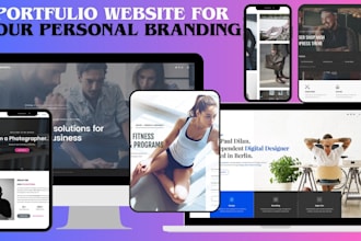 develop a modern resume portfolio website for personal branding
