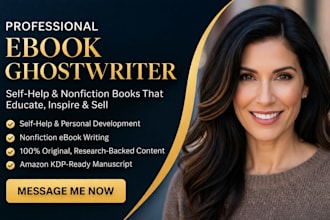 be your self help ebook writer self help writer and developmental book editor