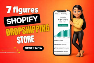 design 7 figures dropshipping store