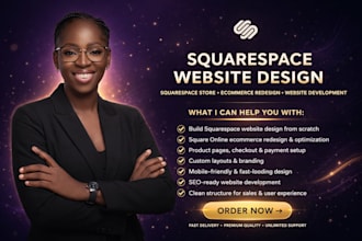 build squarespace website design, squarespace store, ecommerce website redesign