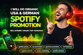 do organic USA music promotion, german spotify music promotion