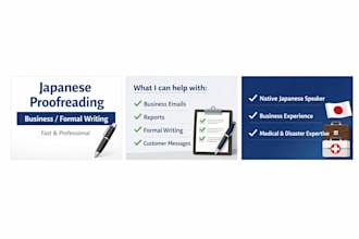 japanese business writing correction and proofreading