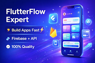 create flutter flow mobile app with clean UI