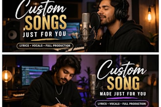 write and record a custom song, lyrics and vocals