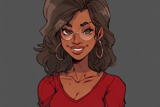 draw artistic cartoon caricatures