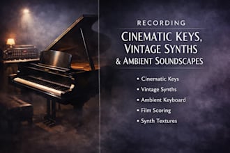 do record of cinematic keys, vintage synths, and ambient keyboard soundscapes