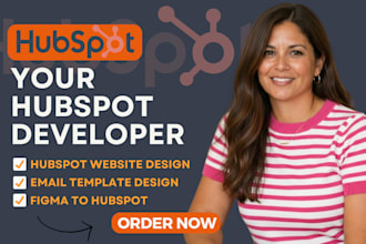 build hubspot website landing page and email design figma to hubspot, systeme io