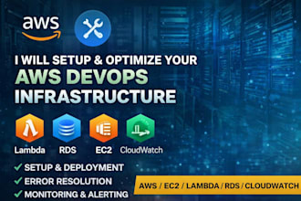 setup deploy and optimize AWS ec2, lambda, rds and cloudwatch