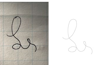 manually vectorize your logo