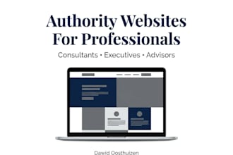 design a professional personal brand or consultant website
