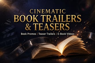 create a cinematic book trailer and book promotion