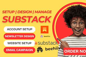 substack account setup substack newsletter design substack manage substack post