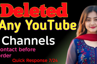 permanently delete any youtube channel or any yt video in a short time