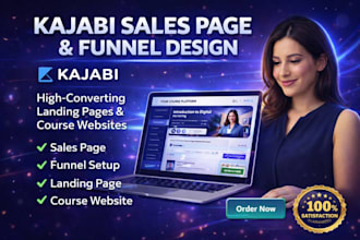 design kajabi sales page kajabi course website landing page kajabi sales funnel