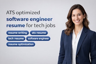 create an ats optimized software engineer resume for tech jobs