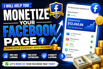 facebook page monetization fb content monetization organic setup page growth