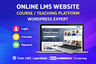 create online learning website, lms, teaching platform, course website