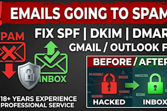 fix email deliverability, spf dkim dmarc, and spam issues