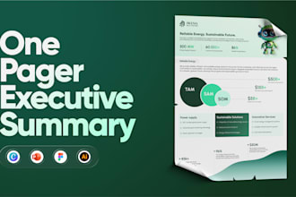 design business flyer, one pager, executive summary