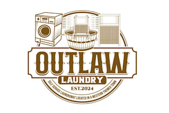 design beach woman holding a towel laundry logo