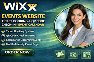 build wix event website ticket booking qr code check in event calendar