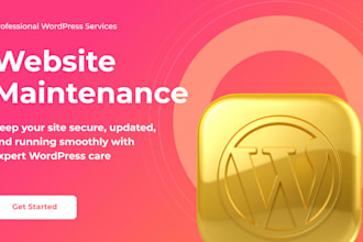 maintain and fix your wordpress website at low cost