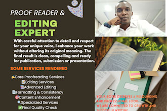 proofread and edit your book, blogpost and writing